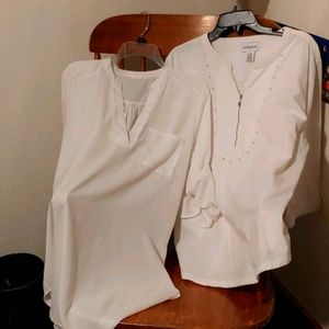 Peck and Peck and non brand white shirts